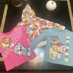 Paw Patrol Kids Shirts - Pink, Blue, Multicolor